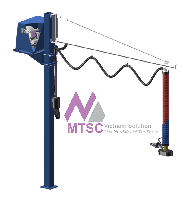 工業搬運場合使用真空提升設備進行取放作業