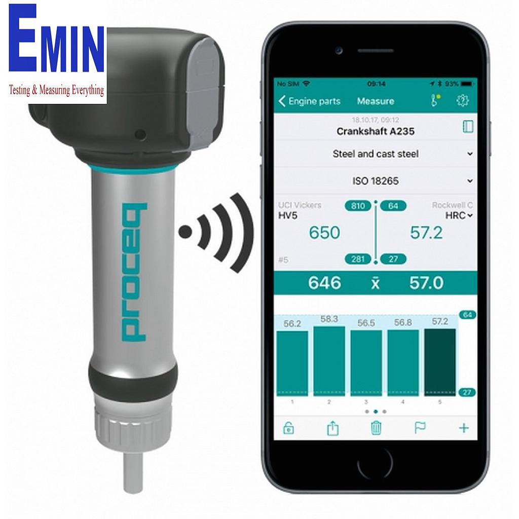 Thiết bị đo độ cứng kim loại cầm tay dùng phương pháp Leeb