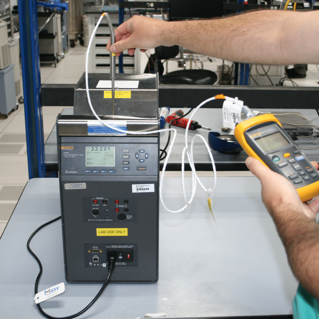 Industrial temperature measurement instruments used in testing and process control